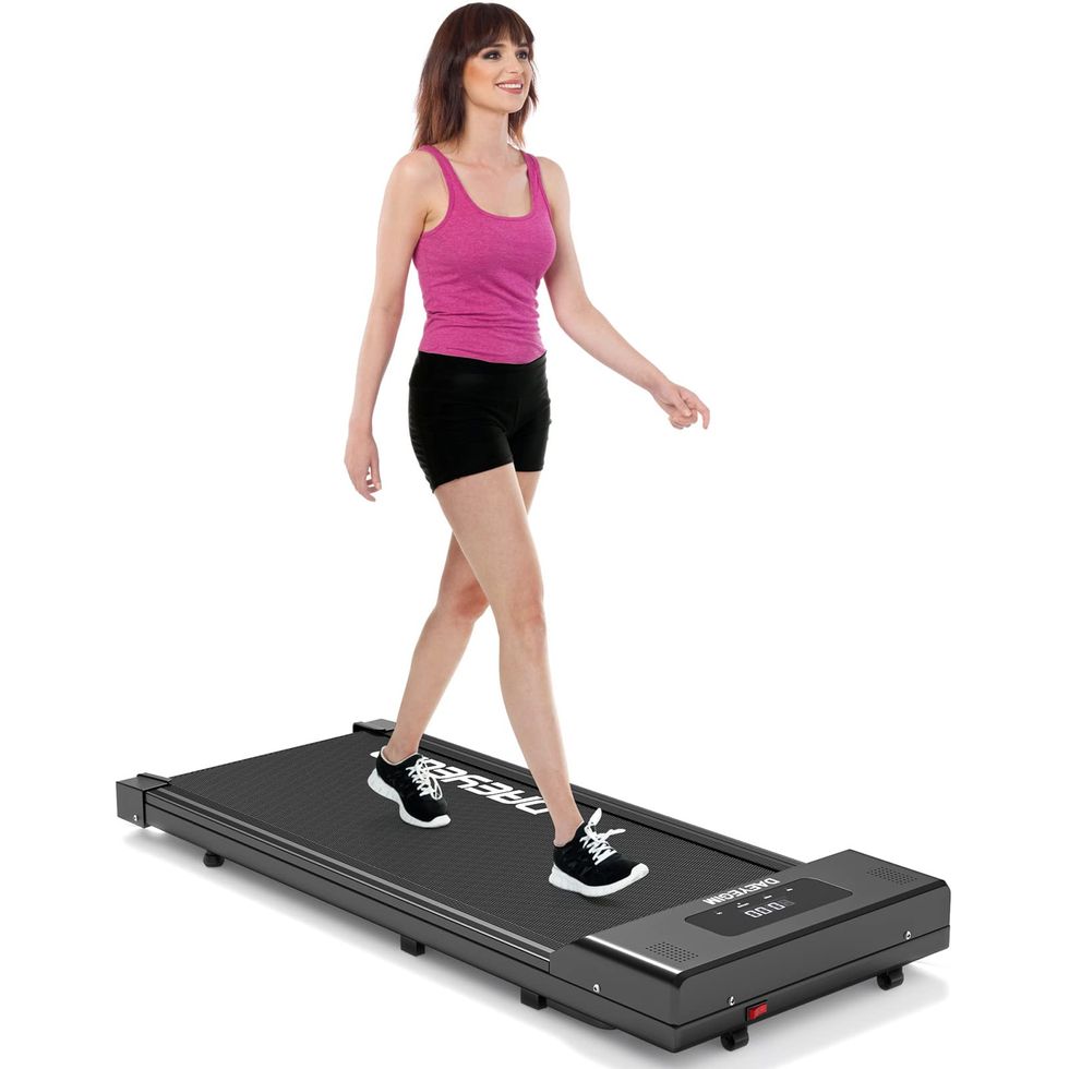 Under Desk Treadmill Walking Pad Walking Treadmill 2 in 1 Portable Treadmill in LED Display for Home/Office with Remote Control, Under Desk for Walking Running Jogging Machine