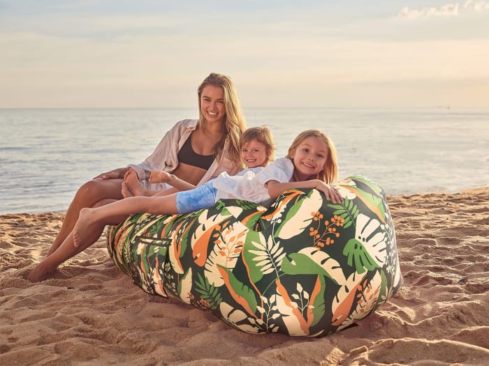 inflatable lounger for beach backyard park