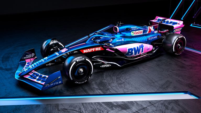 Alpine's new main look for the 2022 season