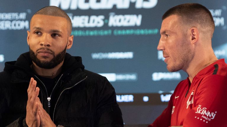 BOXXER PRESS CONFERENCE 3-2-2022.CITY HALL ,CARDIFF.WALES.PIC LAWRENCE LUSTIG.CHRIS EUBANK JR AND LIAM WILLIAMS COME FACE TO FACE BEFORE THEY MEET ON PROMOTER BEN SHALOMS BOXXER PROMOTION AT CARDIFFS MOTORPOINT ARENA ON SATURDAY( 5 FEB ) 