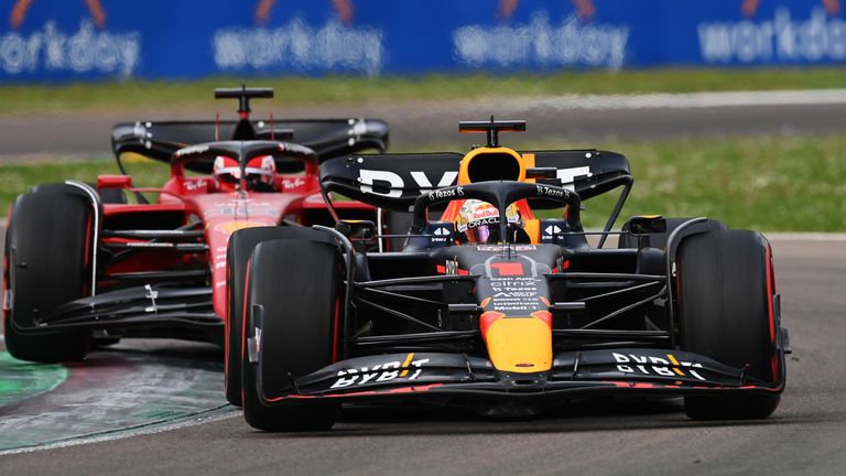 Max Verstappen pulls off an amazing overtake on Charles Leclerc to earn himself the win in the Sprint Race at the Emilia Romagna GP