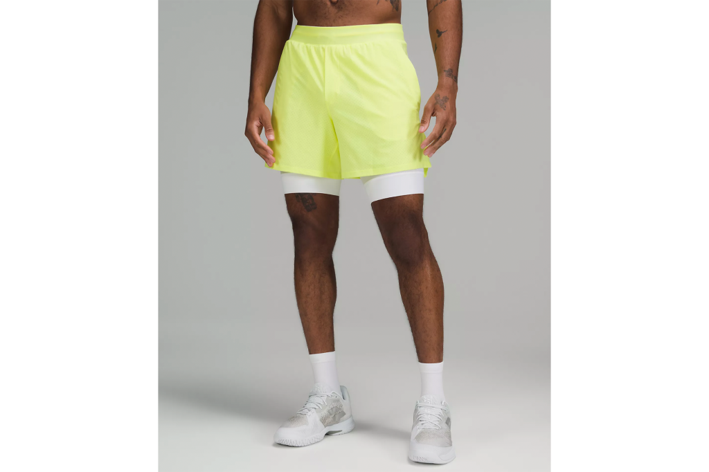Neon yellow shorts